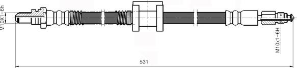 NATIONAL NBH6050 - Тормозной шланг abcparts.ee