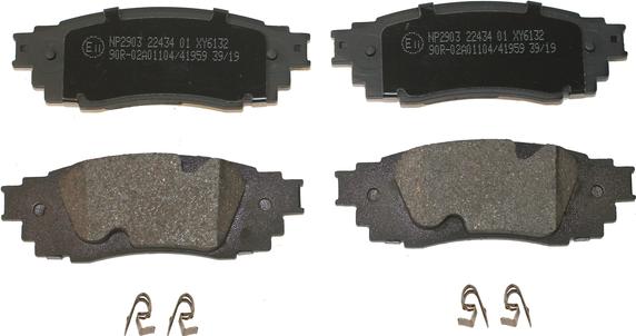 NATIONAL NP2903 - Тормозные колодки, дисковые, комплект abcparts.ee