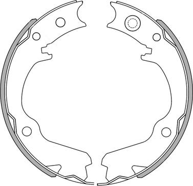 NATIONAL NS4089 - Комплект тормозных колодок, барабанные abcparts.ee