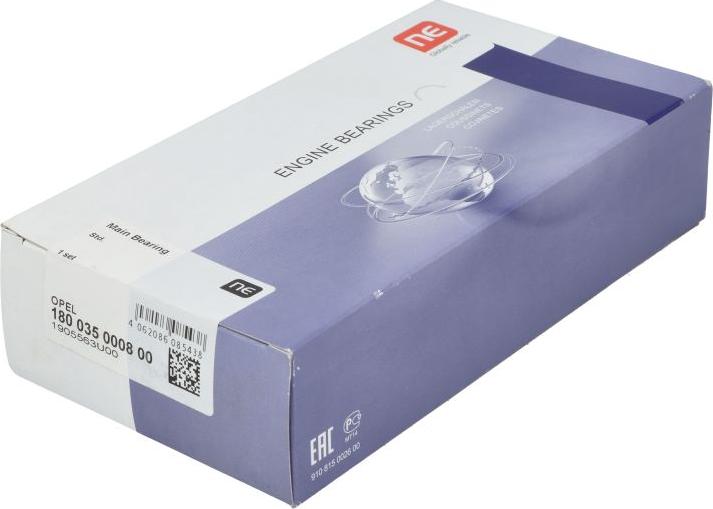 NE 180035000800 - Комплект подшипников коленчатого вала abcparts.ee