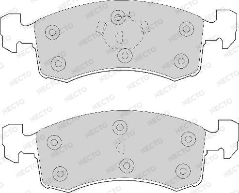Necto FD6512A - Тормозные колодки, дисковые, комплект abcparts.ee
