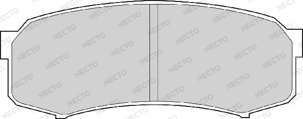 Necto FD6698A - Тормозные колодки, дисковые, комплект abcparts.ee