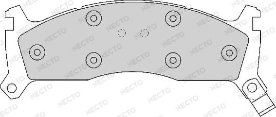 Necto FD6605A - Тормозные колодки, дисковые, комплект abcparts.ee
