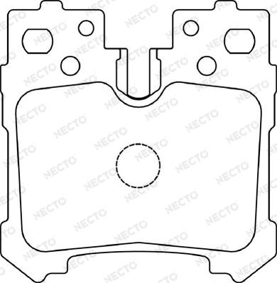 Necto FD7415A - Тормозные колодки, дисковые, комплект abcparts.ee