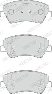 Necto FD7609A - Тормозные колодки, дисковые, комплект abcparts.ee