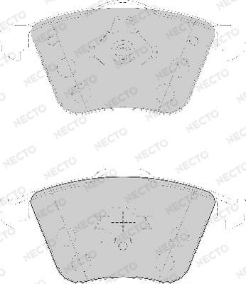 Necto FD7137A - Тормозные колодки, дисковые, комплект abcparts.ee