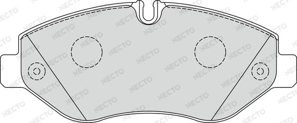 Necto FD7328V - Тормозные колодки, дисковые, комплект abcparts.ee
