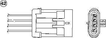 NGK 0440 - Лямбда-зонд, датчик кислорода abcparts.ee