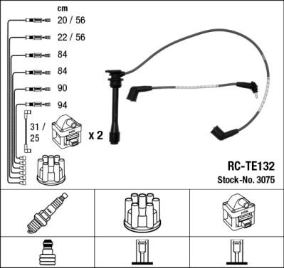 NGK 3075 - Комплект проводов зажигания abcparts.ee