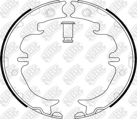 NiBK FN0567 - Комплект тормозов, ручник, парковка abcparts.ee