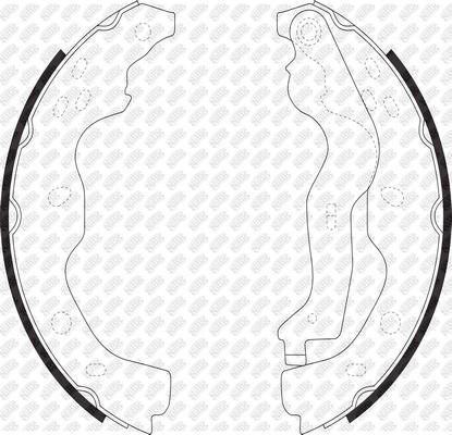 NiBK FN0634 - Комплект тормозных колодок, барабанные abcparts.ee