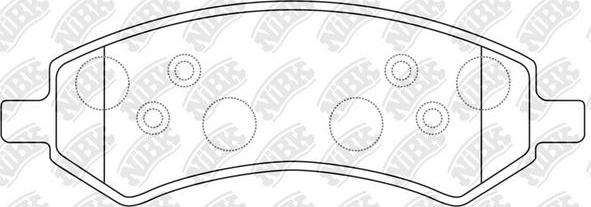NiBK PN53004 - Тормозные колодки, дисковые, комплект abcparts.ee