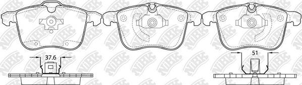 NiBK PN0359 - Тормозные колодки, дисковые, комплект abcparts.ee