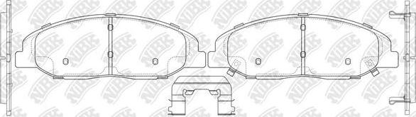 NiBK PN0717 - Тормозные колодки, дисковые, комплект abcparts.ee