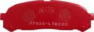 NiBK PN1409S - Комплект высокоэффективных тормозных колодок abcparts.ee