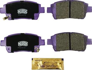 NiBK PN1472 - Тормозные колодки, дисковые, комплект abcparts.ee
