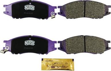 NiBK PN2435 - Тормозные колодки, дисковые, комплект abcparts.ee