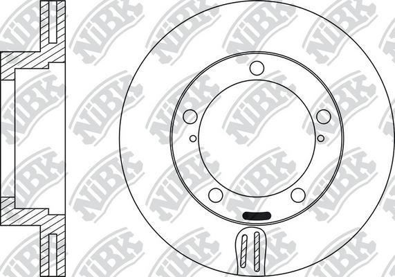NiBK RN22002 - Тормозной диск abcparts.ee