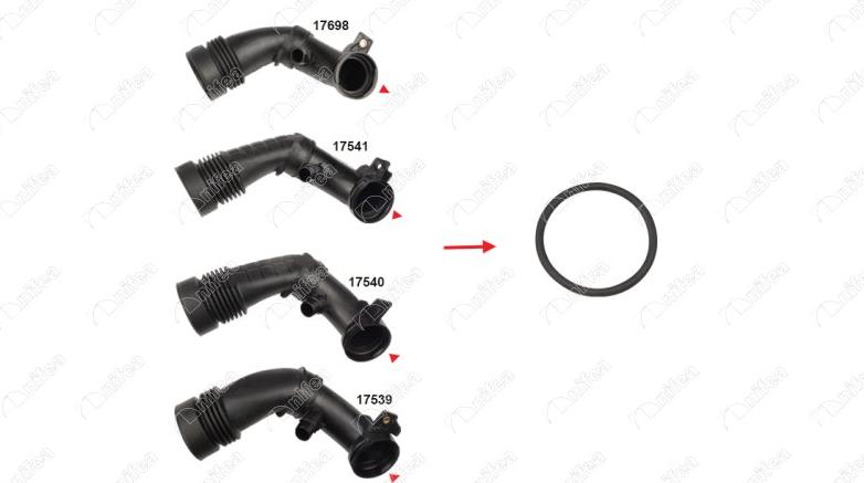 NIFEA 17542 - Уплотнительное кольцо, трубка нагнетаемого воздуха abcparts.ee