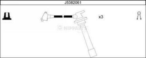 Nipparts J5382061 - Комплект проводов зажигания abcparts.ee