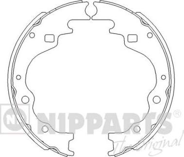 Nipparts J3503025 - Комплект тормозных колодок, барабанные abcparts.ee