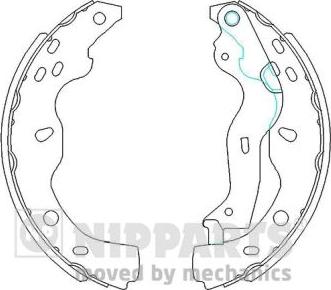 Nipparts N3508029 - Комплект тормозных колодок, барабанные abcparts.ee