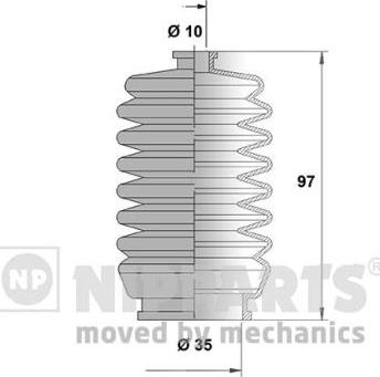 Nipparts N2846012 - Комплект пыльника, рулевое управление abcparts.ee