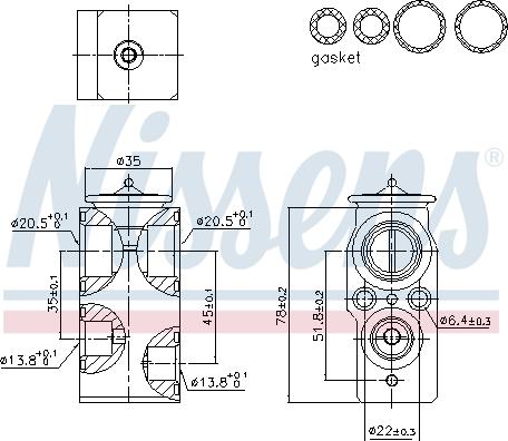 Nissens 999421 - Расширительный клапан, кондиционер abcparts.ee