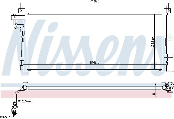 Nissens 940935 - Конденсатор кондиционера abcparts.ee