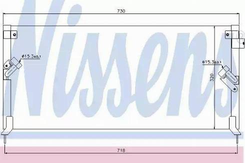 NISSENS 94366 - Конденсатор кондиционера abcparts.ee