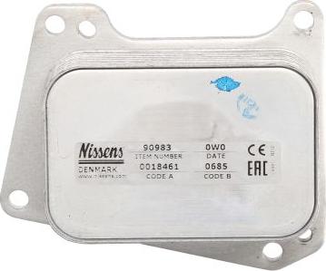 NISSENS 90983 - Масляный радиатор, двигательное масло abcparts.ee