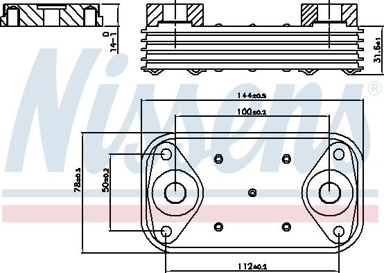 Nissens 90889 - Масляный радиатор, двигательное масло abcparts.ee