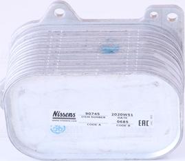 Nissens 90745 - Масляный радиатор, двигательное масло abcparts.ee
