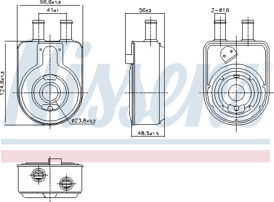 Nissens 91448 - Масляный радиатор, двигательное масло abcparts.ee