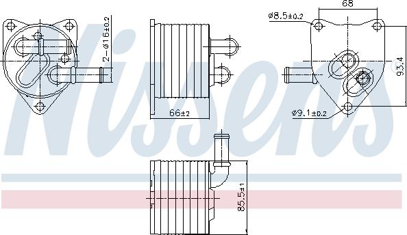 Nissens 91512 - Масляный радиатор, автоматическая коробка передач abcparts.ee