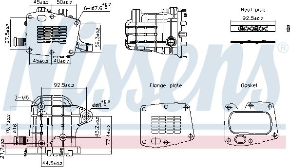 NISSENS 989493 - Радиатор, рециркуляция ОГ abcparts.ee