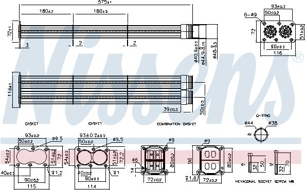 NISSENS 989565 - Радиатор, рециркуляция ОГ abcparts.ee