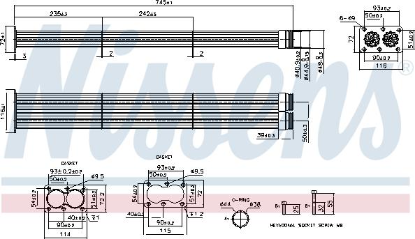 NISSENS 989567 - Радиатор, рециркуляция ОГ abcparts.ee