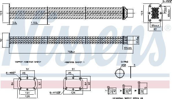 NISSENS 989601 - Радиатор, рециркуляция ОГ abcparts.ee
