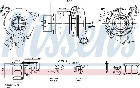 NISSENS 93915 - Турбина, компрессор abcparts.ee