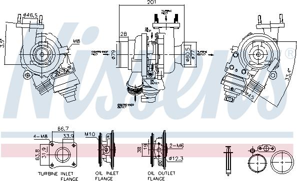 NISSENS 93607 - Турбина, компрессор abcparts.ee