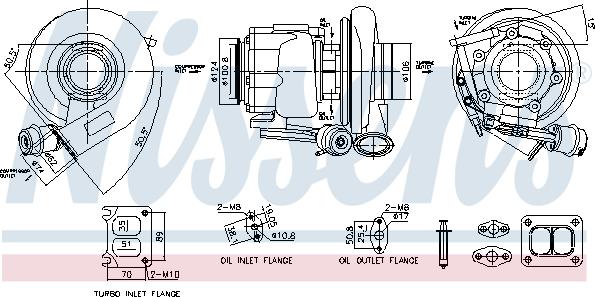 NISSENS 93717 - Турбина, компрессор abcparts.ee
