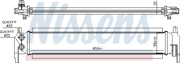 Nissens 65318 - Радиатор, охлаждение двигателя abcparts.ee