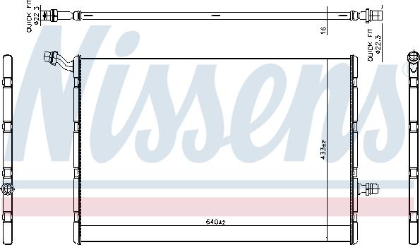 Nissens 606292 - Низкотемпературный охладитель, интеркулер abcparts.ee