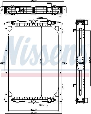 NISSENS 606772 - Радиатор, охлаждение двигателя abcparts.ee