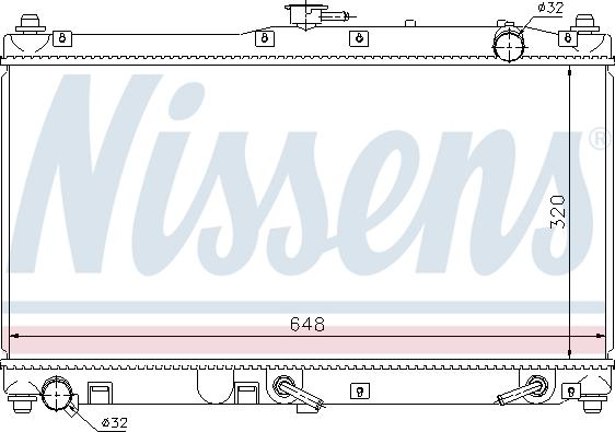 NISSENS 62467 - Радиатор, охлаждение двигателя abcparts.ee