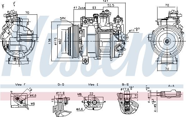 NISSENS 890919 - Компрессор кондиционера abcparts.ee