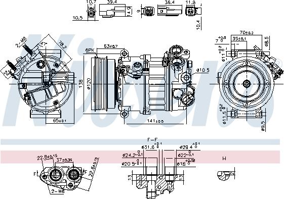 NISSENS 890593 - Компрессор кондиционера abcparts.ee