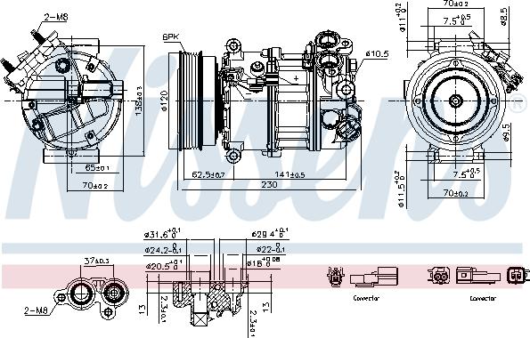 NISSENS 891004 - Компрессор кондиционера abcparts.ee