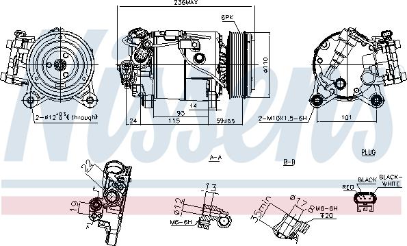 Nissens 891019 - Компрессор кондиционера abcparts.ee